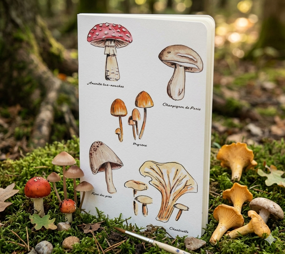 Carnet de Notes - Les Champignons